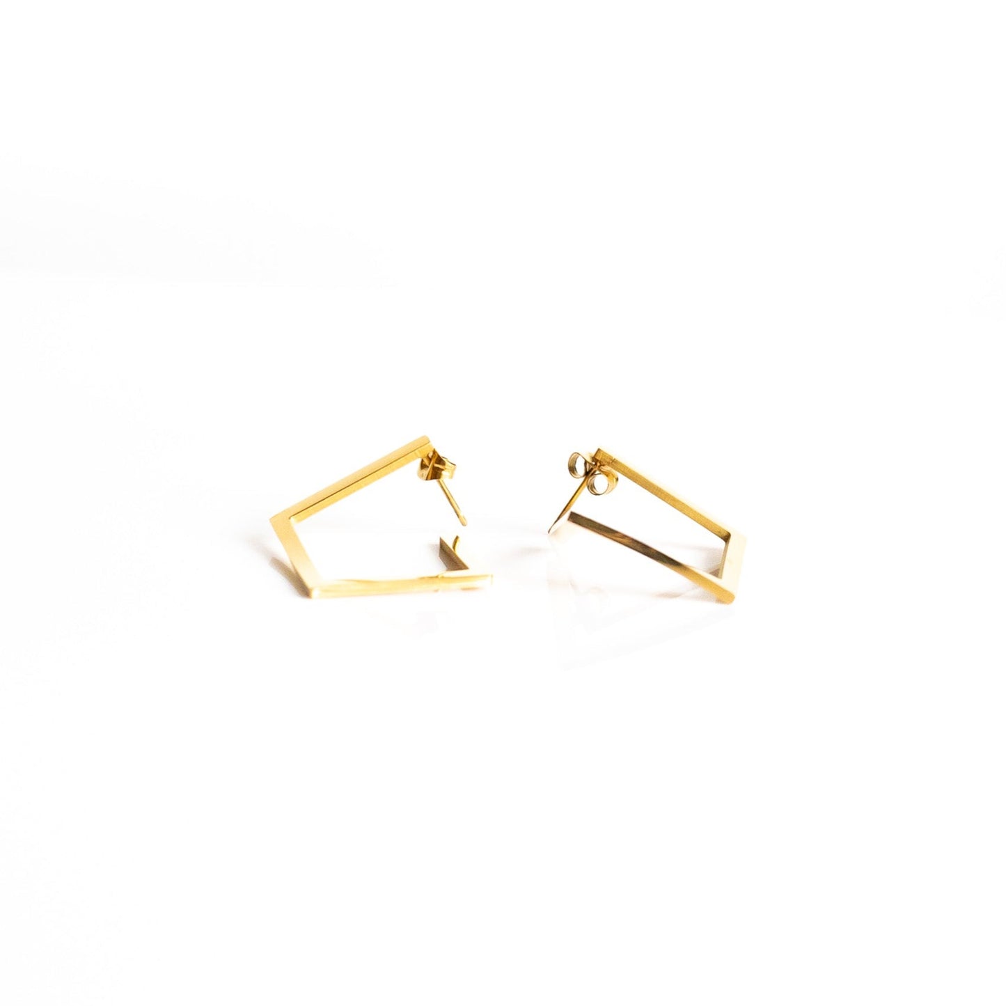 Cash Box Square Earrings