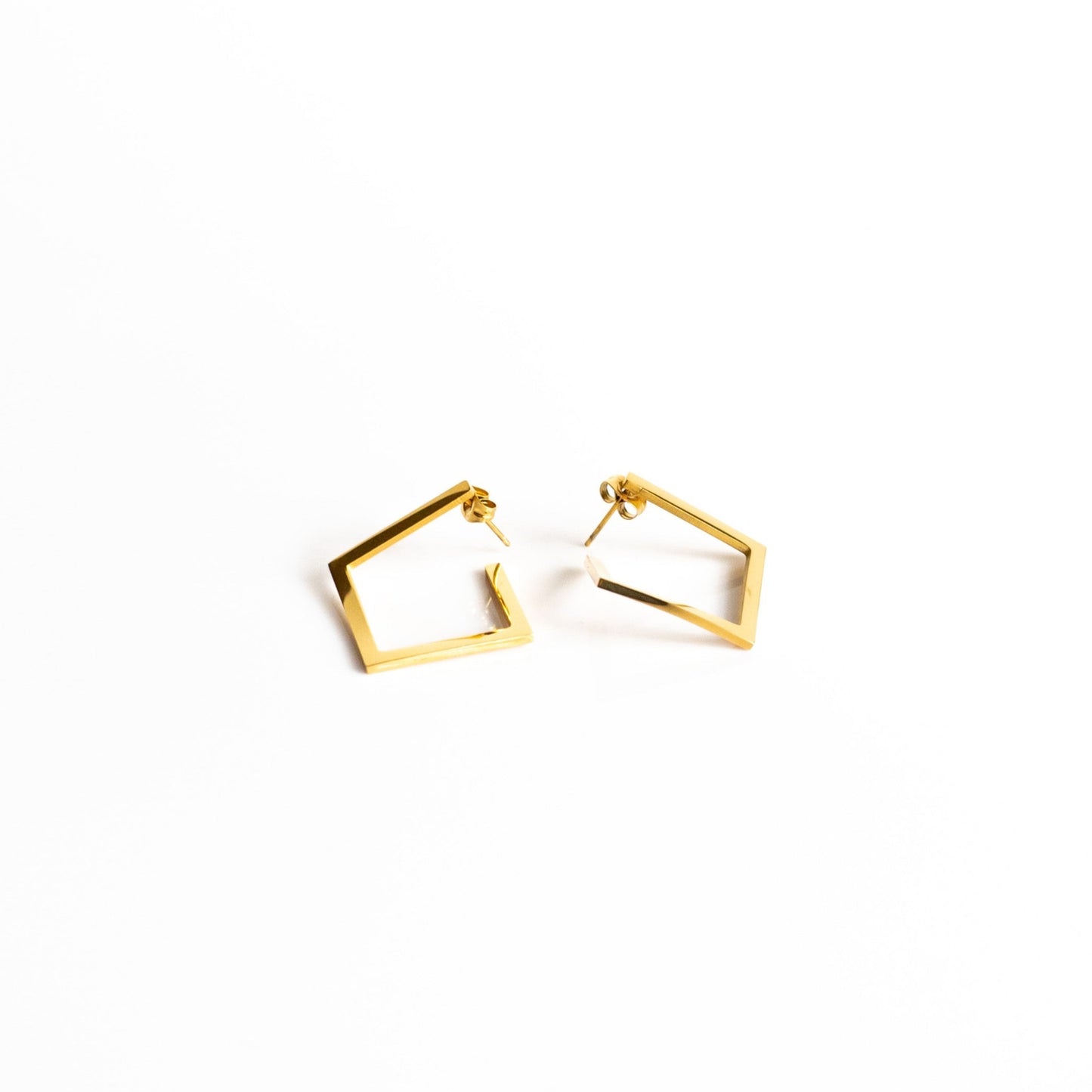 Cash Box Square Earrings