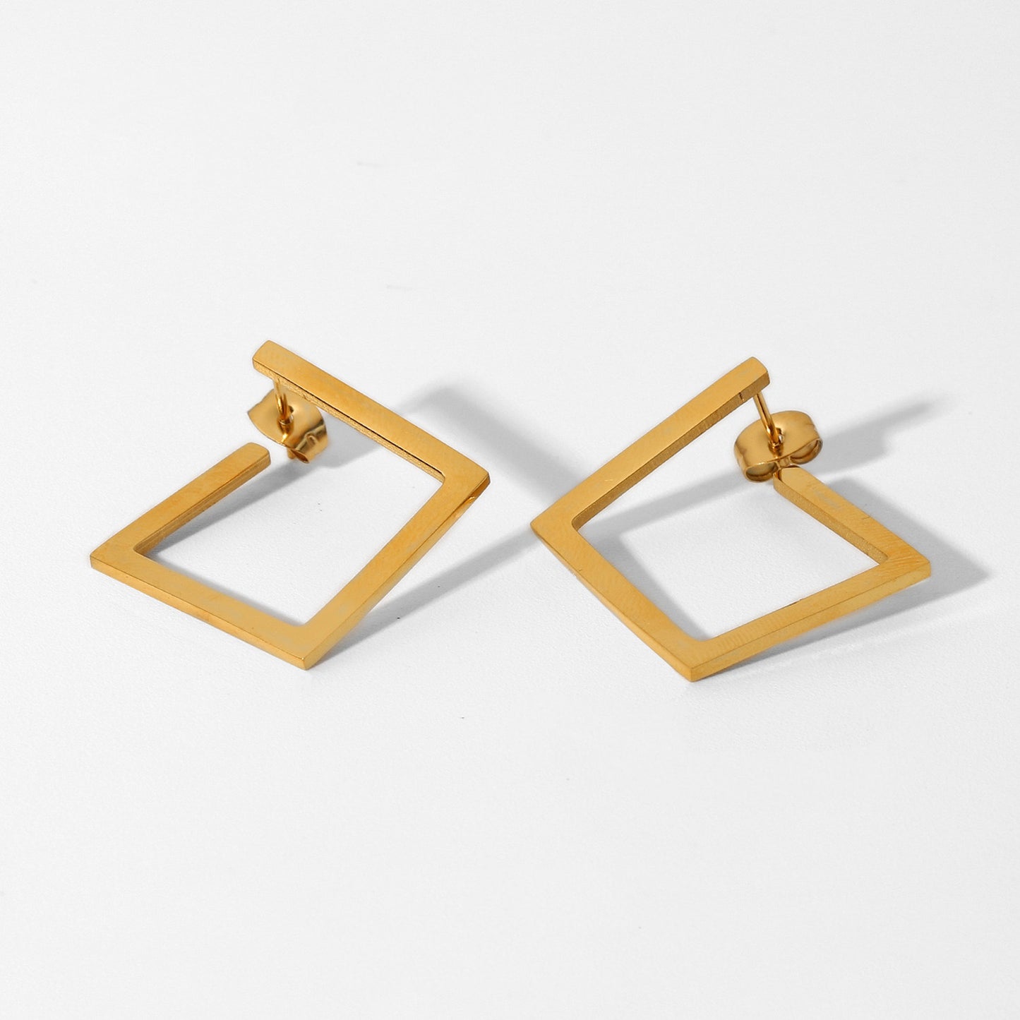 Cash Box Square Earrings