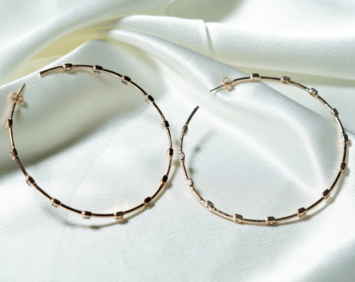 Valerie Studded Large Hoops